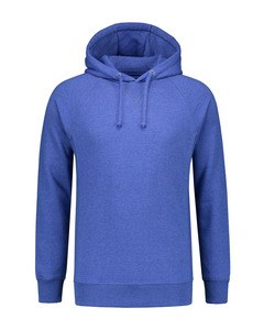 Lemon & Soda LEM3234 - Suéter pesado raglan con capucha para él Royal Blue Heather