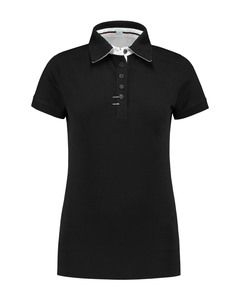 Lemon & Soda LEM3560 - Polo Contrast Cot/Elast SS para ella Black/WH