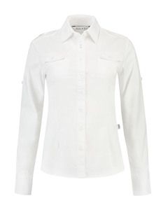 Lemon & Soda LEM3912 - Camisa sarga para ella para ella Blanco