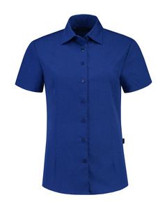 Lemon & Soda LEM3933 - Camisa Poplin mezcla ss para ella Azul royal