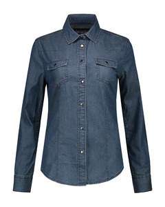 Lemon & Soda LEM3950 - Camisa de mezclilla LS para ella Blue Denim