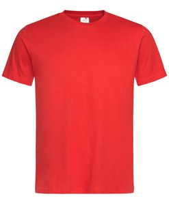 Stedman STE2020 - Camiseta cuello redondo clásica orgánica hombre Rojo Escarlata