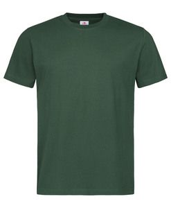 Stedman STE2100 - Camiseta de cuello redondo para hombre CONFORT Verde botella