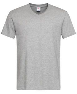 Stedman STE2300 - Camiseta cuello pico para hombre CLASSIC Grey Heather