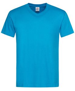 Stedman STE2300 - Camiseta cuello pico para hombre CLASSIC Mar Azul
