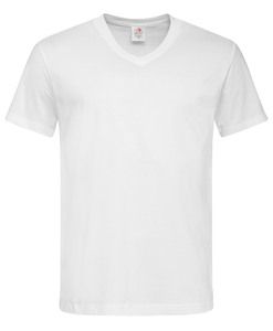 Stedman STE2300 - Camiseta cuello pico para hombre CLASSIC Blanco
