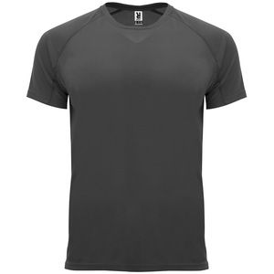 Roly CA0407 - BAHRAIN Camiseta técnica de manga corta ranglán negro