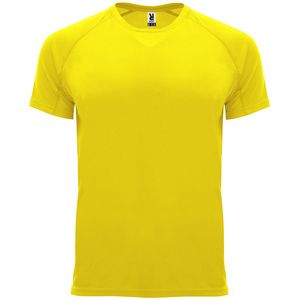 Roly CA0407 - BAHRAIN Camiseta técnica de manga corta ranglán Yellow