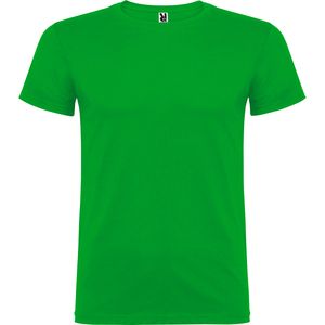 Roly CA6554 - BEAGLE Camiseta de manga corta de cuello redondo doble con elastano Grass Green