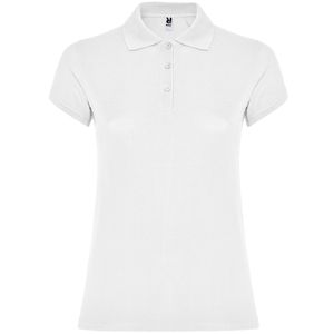 Roly PO6634 - STAR WOMAN Polo de mujer de manga corta Blanco