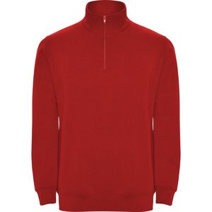 Roly SU1109 - ANETO Sudadera con media cremallera a tono y cuello alto Rojo