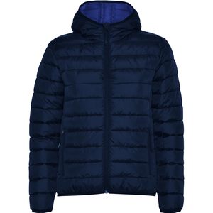 Roly RA5091 - NORWAY WOMAN  Chaqueta de mujer acolchada con relleno tacto pluma y capucha Navy Blue