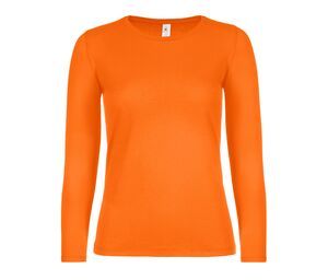 B&C BC06T - Camiseta de manga larga para mujer Naranja