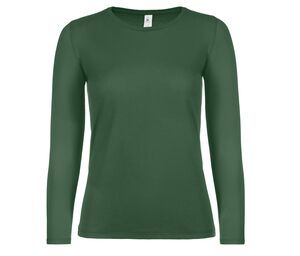 B&C BC06T - Camiseta de manga larga para mujer Verde botella