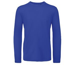 B&C BC070 - Camiseta de manga larga de algodón orgánico para hombre Cobalto azul