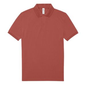 B&C BCID1 - Polo de manga corta para hombre Pixel Coral