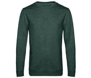 B&C BCU01W - Sudadera cuello redondo Heather Dark Green