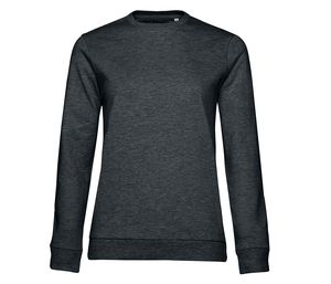 B&C BCW02W - Sudadera cuello redondo Heather Asphalt