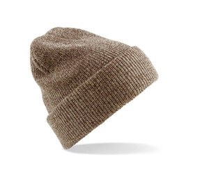 Beechfield BF425 - Gorro vintage con vuelta Heather Oatmeal