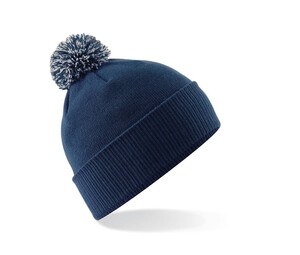 Beechfield BF450B - Gorro infantil con pompón French Navy / Light Grey