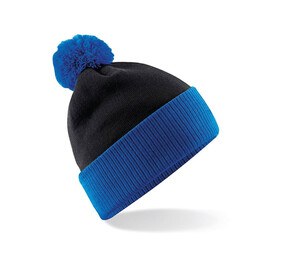 Beechfield BF451 - Gorro bicolor snowstar® Black / Bright Royal