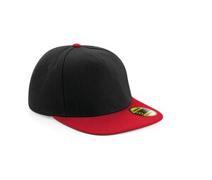 Beechfield BF660 - Gorra con visera plana Snapback Black / Classic Red