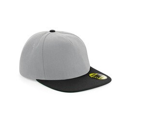 Beechfield BF660 - Gorra con visera plana Snapback Grey / Black