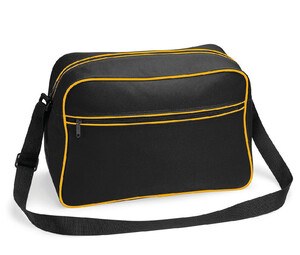 Bag Base BG140 - Bolso retro Negro / Amarillo