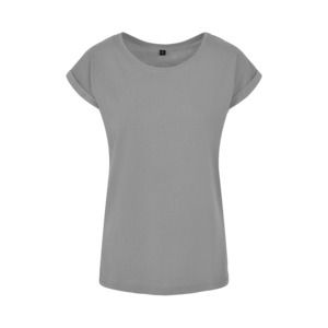 Build Your Brand BY021 - Camiseta mujer Gris mezcla