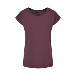 Build Your Brand BY021 - Camiseta mujer Burgundy