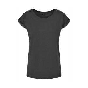 Build Your Brand BY021 - Camiseta mujer Charcoal