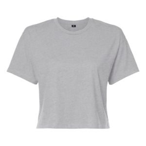 Build Your Brand BY042 - Camiseta corta para mujer  Gris