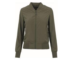 Build Your Brand BY044 - Chaqueta bomber para mujer BY044 Verde Oliva