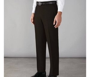 CLUBCLASS CC1002 - Pantalones de traje Harrow para hombre Negro