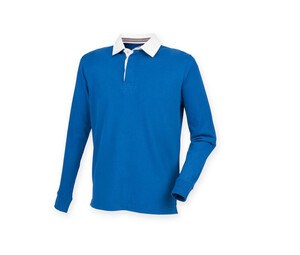 Front row FR104 - Camiseta Superfit Rugby Premium Para Hombre Real Azul