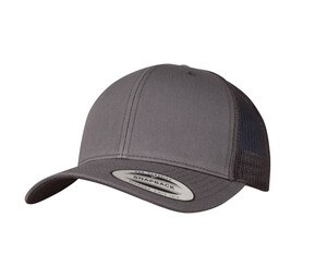 Flexfit FX6606 - Gorra de camionero FX6606 con visera curva FlexFit Gris oscuro