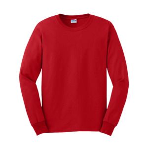 Gildan GN186 - Camiseta de manga larga Ultra-T para hombre  Rojo