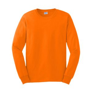 Gildan GN186 - Camiseta de manga larga Ultra-T para hombre  Seguridad de Orange