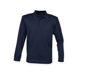 Henbury HY478 - Polo de manga larga HY478 Azul marino