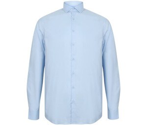 Henbury HY532 - Camisa de manga larga HY532 Azul claro