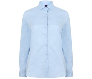 Henbury HY533 - Camisa de manga larga para mujeres HY533 Azul claro