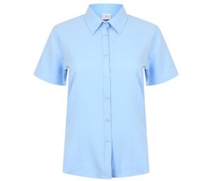 Henbury HY596 - Camisa transpirable para mujer HY596 Azul claro
