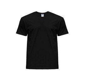 JHK JK145 - Camiseta Madrid cuello redondo para hombre Negro