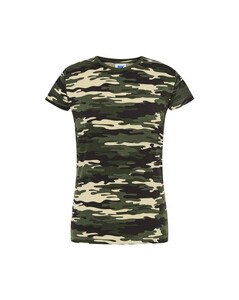 JHK JK150 - Camiseta mujer cuello redondo 155 Camouflage