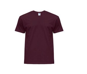 JHK JK155 - Camiseta de cuello redondo para hombre 155 Burgundy