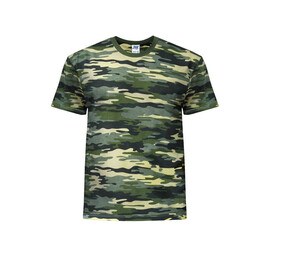 JHK JK155 - Camiseta de cuello redondo para hombre 155 Camouflage