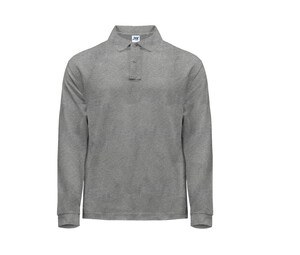 JHK JK215 - Polo de manga larga para hombre Gris mezcla