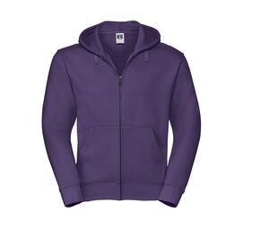 Russell JZ266 - Sudadera con capucha con cremallera auténtica para hombre