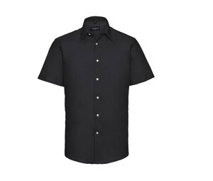 Russell Collection JZ923 - Camisa oxford entallada Negro