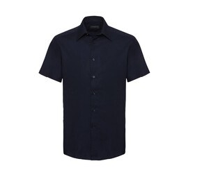Russell Collection JZ923 - Camisa oxford entallada Bright Navy